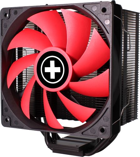 Ftohës CPU Xilence Performance A+ M704, 120mm PWM, 180W TDP, i zi me të kuqe