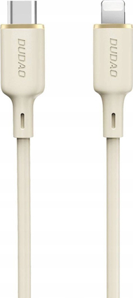 Kabllo karikimi Dudao L7SCL, USB C në Lightning, 30W, 2m, bezhë