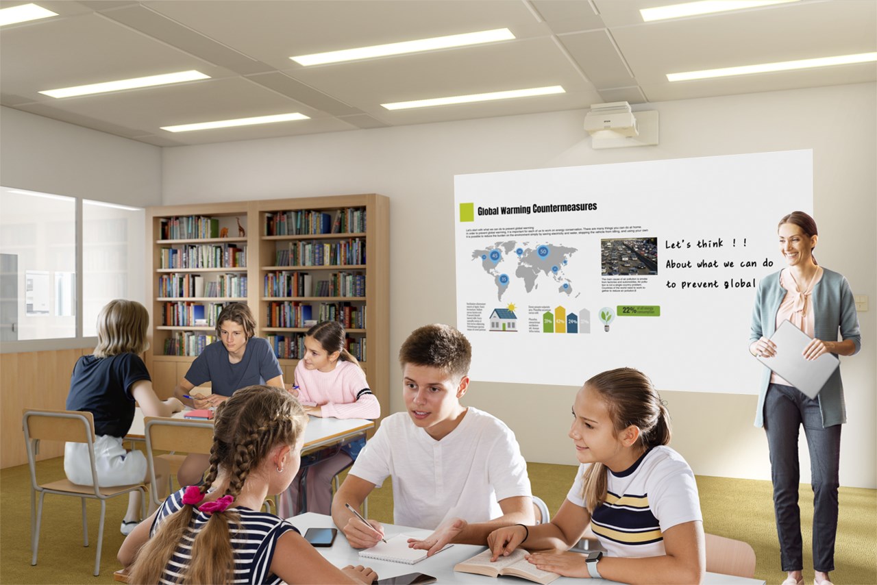 Projektor Epson EB-760Wi, 4100 Lumens, WXGA, Interaktiv, i bardhë