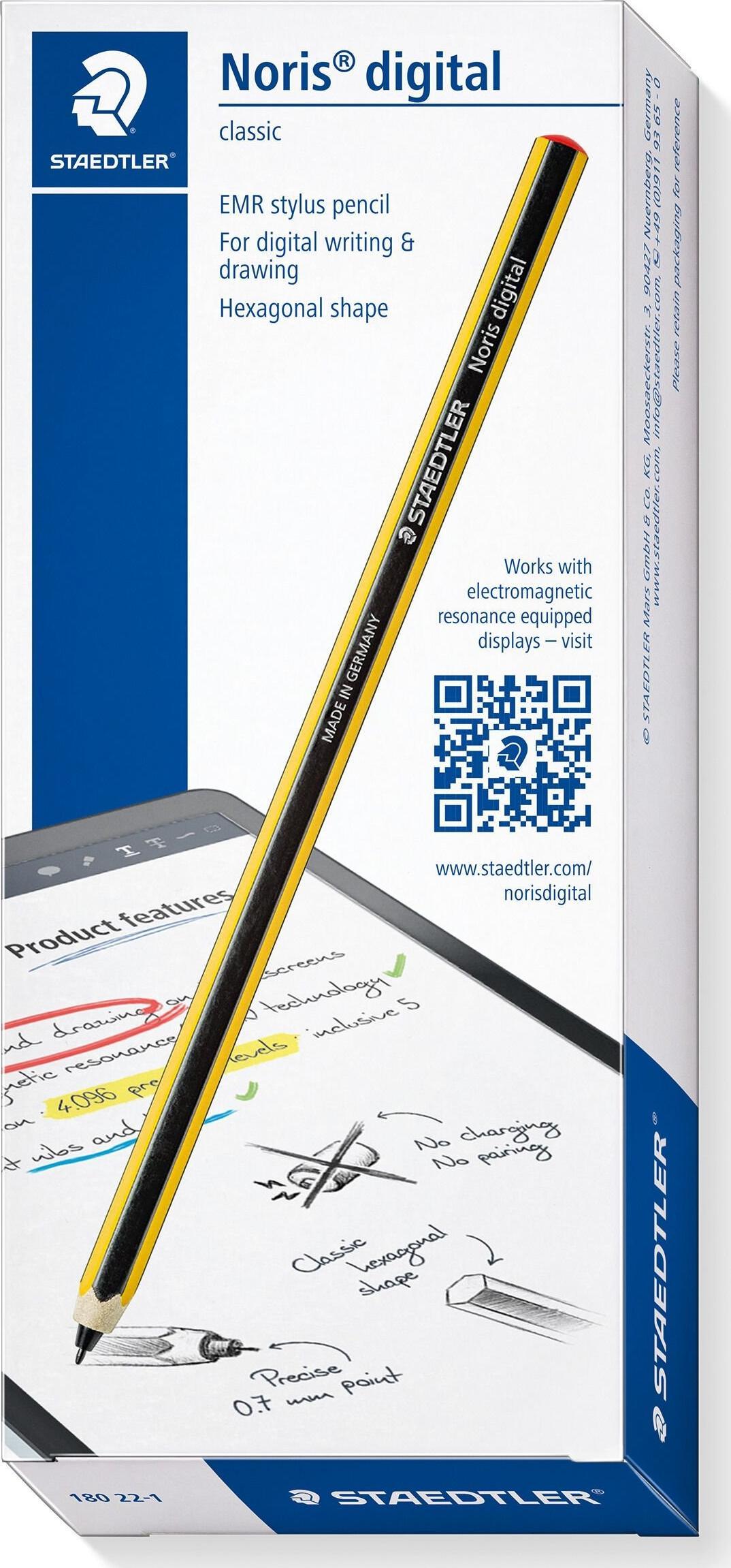 Stilolaps digjital Staedtler Noris Digital, EMR, 0.7mm, i zi verdhë