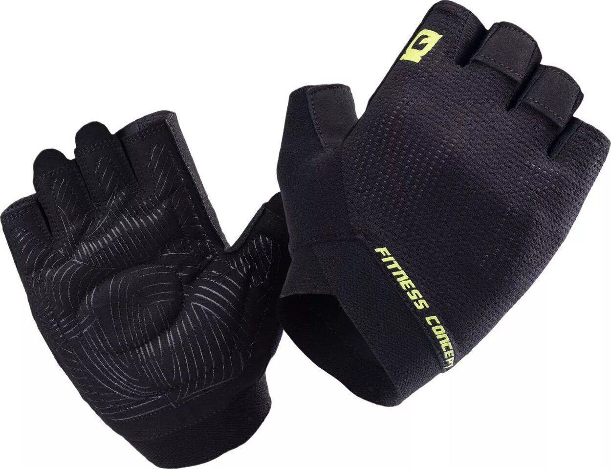 Doreza stërvitjeje IQ Ilario M, jastëkim në pëllëmbë, rrip mbështetës kyçi, të zeza