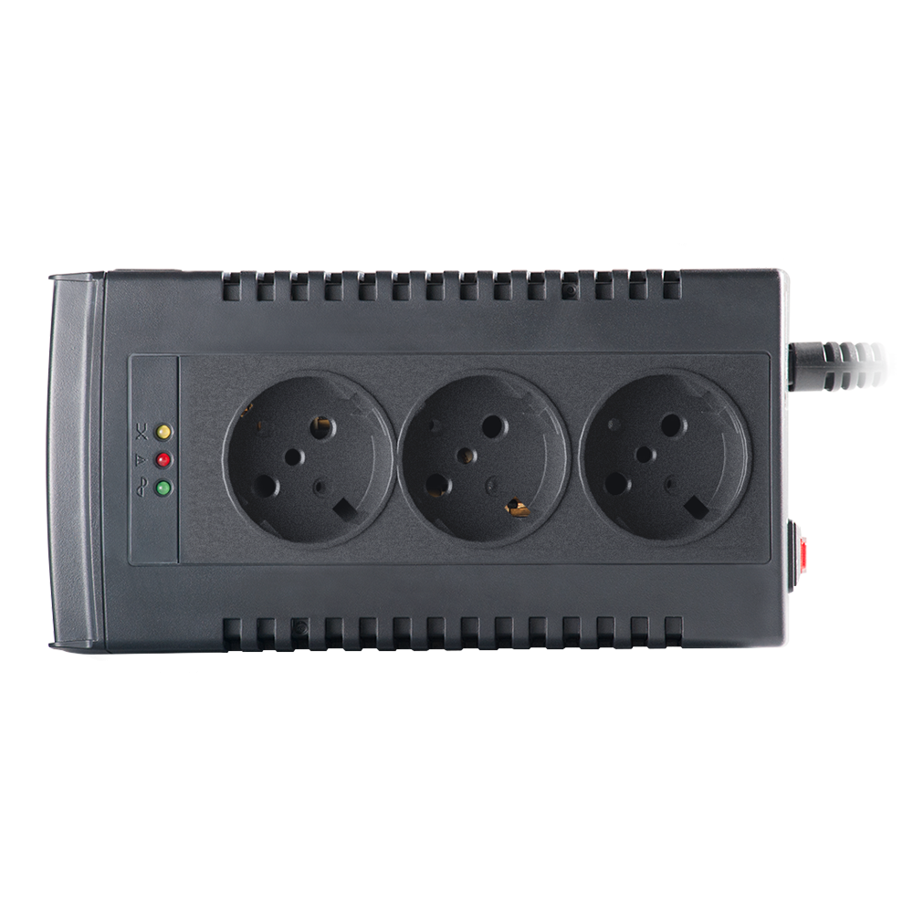 Stabilizues tensioni Paladin 1000, 1000VA 500W, 3 dalje universale Schuko RJ11, gri