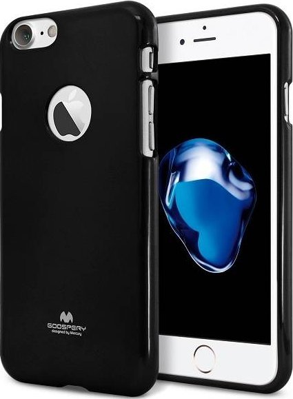 Këllëf telefoni Mercury Jelly për iPhone 14, 6.1", silikoni, i zi