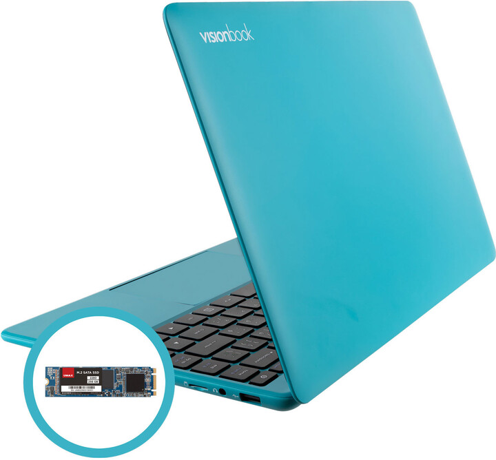 Laptop UMAX VisionBook 14WRx, 14.1 ", Intel Celeron N4020, 4GB RAM, 128GB eMMC, Intel UHD Graphics, i gjelbër