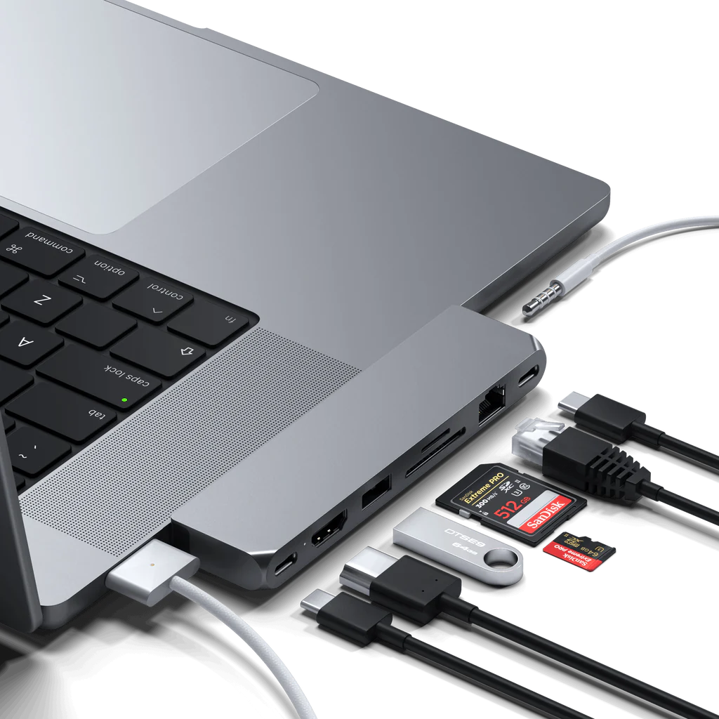 USB Hub Satechi Pro Hub Max, i hirtë