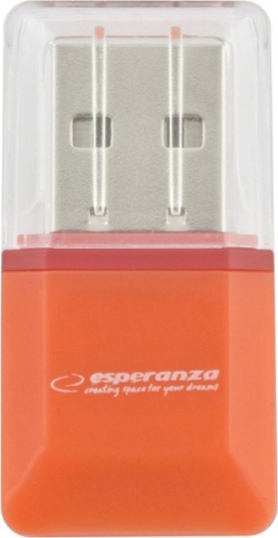 Lexues për kartë memorie Esperanza EA134O USB 2.0, portokalli