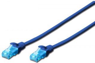 Kabllo patchcord Digitus U/UTP, Cat 5e, 0.5m, e kaltër
