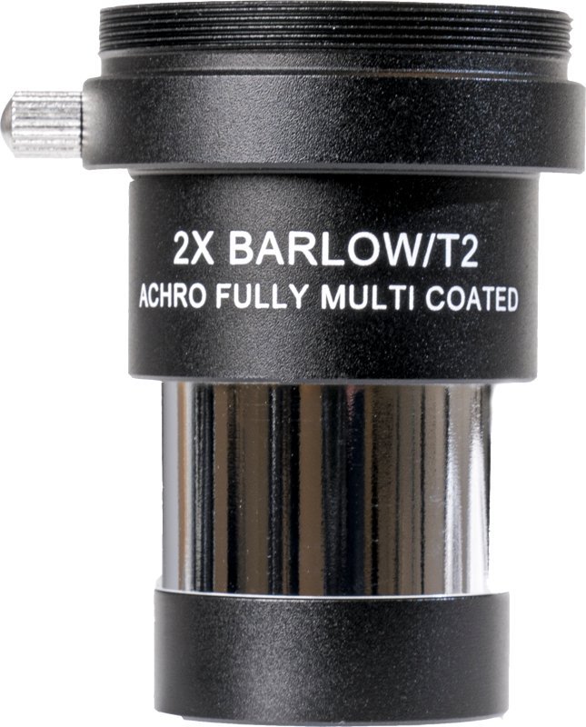 Set aksesorësh për teleskop Focus Home Interactive, lentë Barlow 2X, adaptor T për T2, i zi