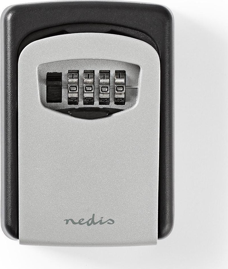 Kuti çelësash Nedis, kombinim 4 shifror, montim në mur, e zezë gri
