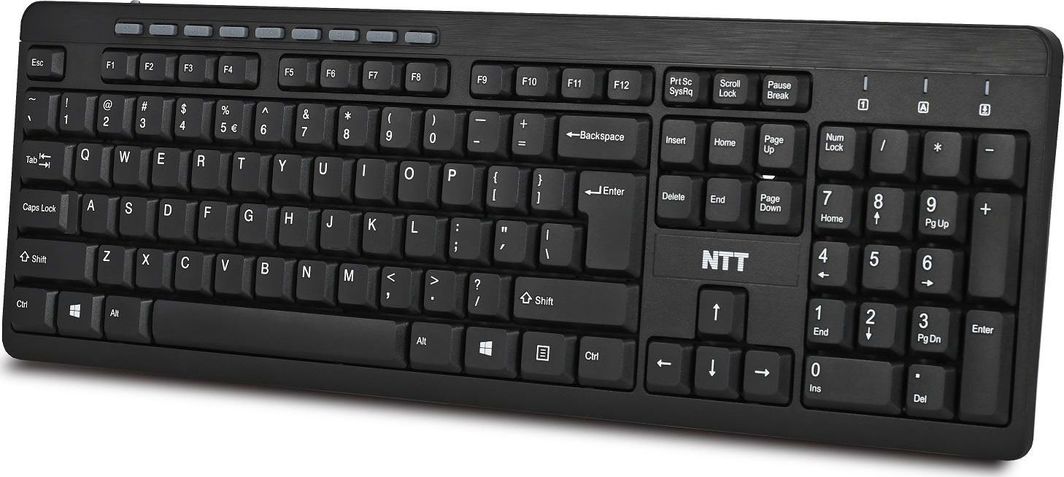 Tastierë multimediale NNT System NTT-KB-UM-106, US, e zezë