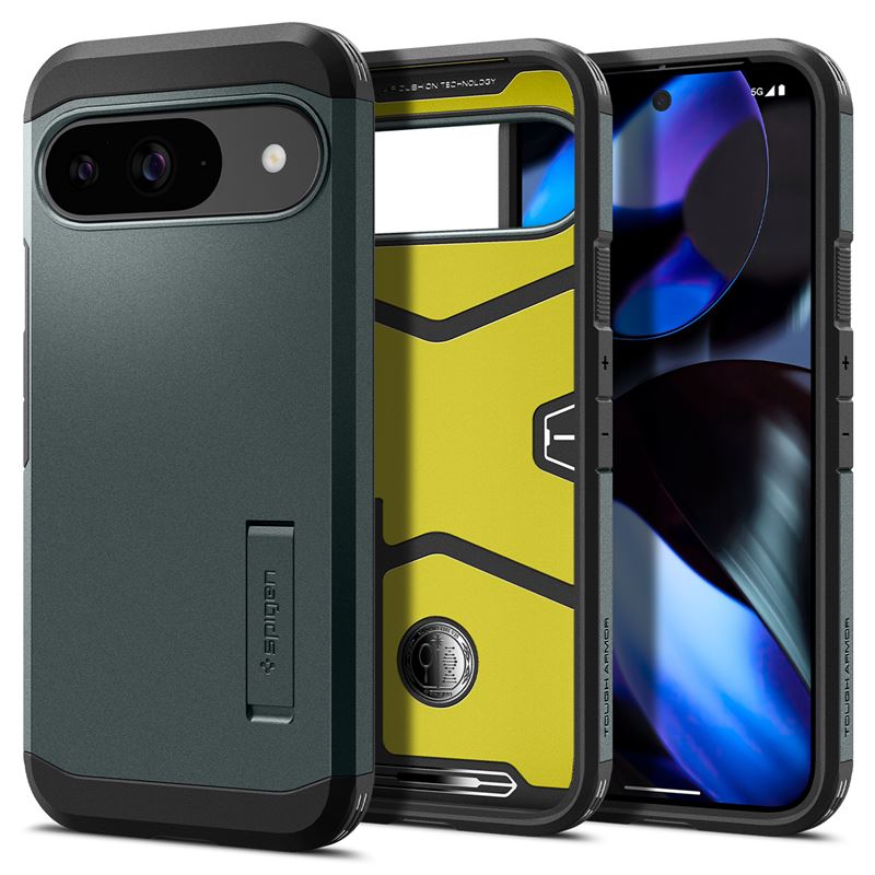 Mbrojtëse Spigen për Google Pixel 9 / 9 Pro, e gjelbër