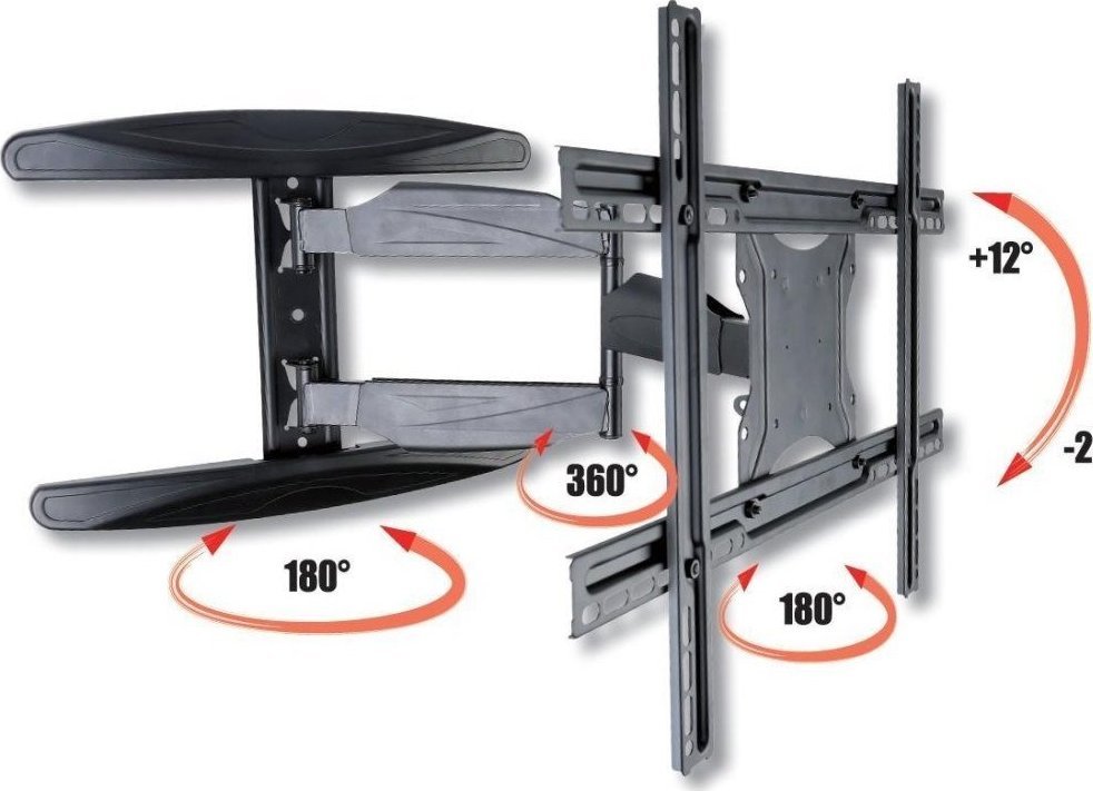 Mbajtëse murale Techly ICA-PLB 171L, 40"-65", ultra slim, me nivel
