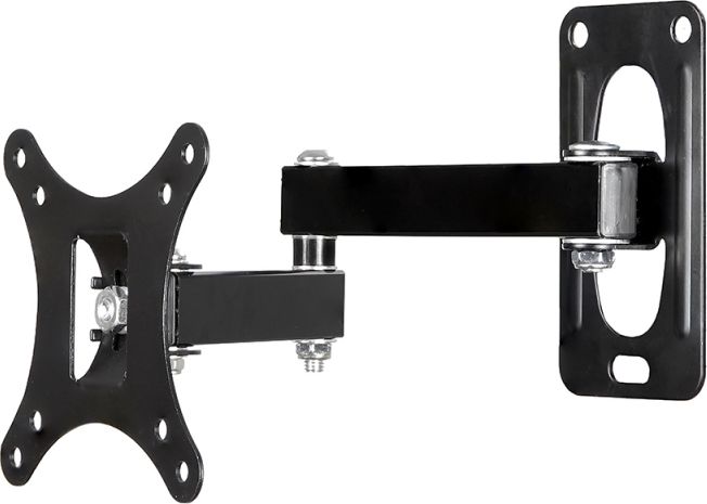 Ѕиден држач за ТВ, ротирачки, 20\", црн