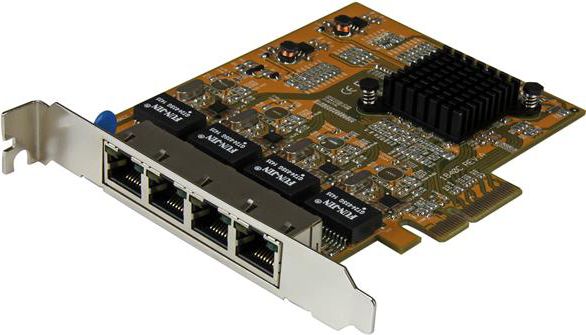 Kartë rrjeti StarTech.com 4 Port PCIe, Gigabit Ethernet, 1000 Mbps
