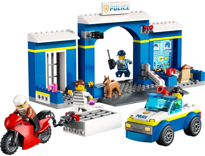 Set LEGO® City 60370 Police Station Chase, 172 pjesë