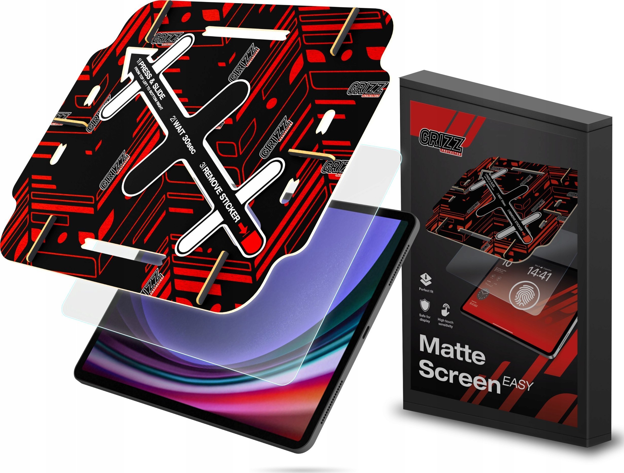 Fole mbrojtëse matte GrizzGlass MatteScreen për Samsung Galaxy Tab S9 Ultra, anti refleks, transparente