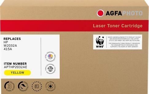 Toner AgfaPhoto Yellow 415A APTHP2032AE, zëvendësues, i verdhë