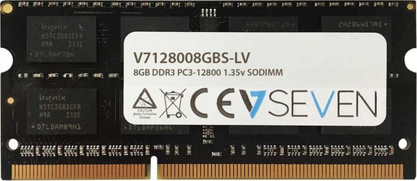 RAM Memorie V7 për laptop, 8 GB, DDR3, 1600 MHz, SODIMM