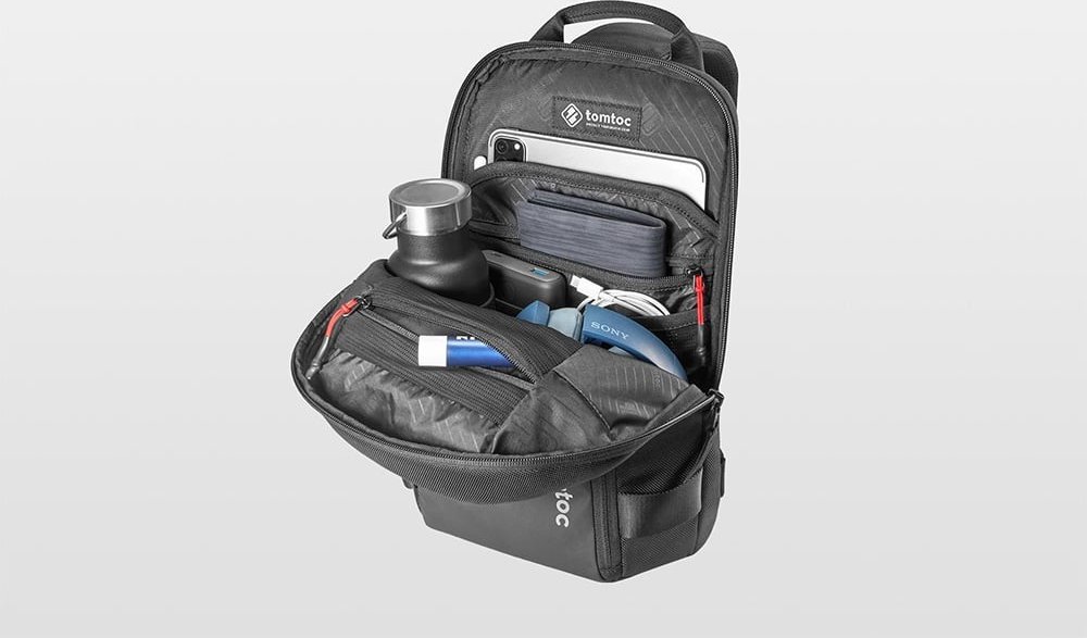 Ранец за на рамо Tomtoc Navigator T24, 7L, за лаптоп 14\", црна