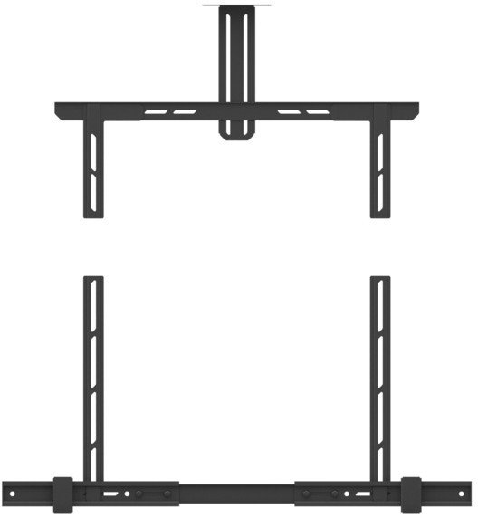 Mbajtëse universale për soundbar dhe kamera Multibrackets M Medium, deri 70", deri 10kg, metalike e zezë