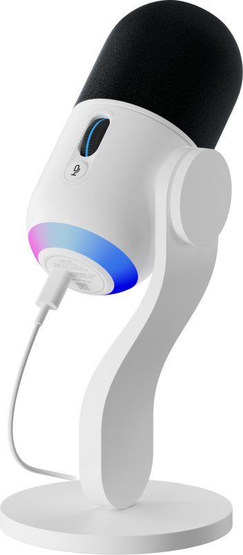 Mikrofon Logitech G Yeti GX (988-000576), 60Hz-18500kHz, USB/USB-C, i bardhë