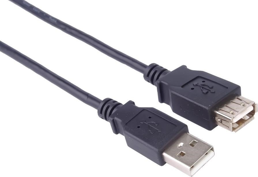Kabllo lidhëse PremiumCord, USB 2.0, 0.5m, e zezë