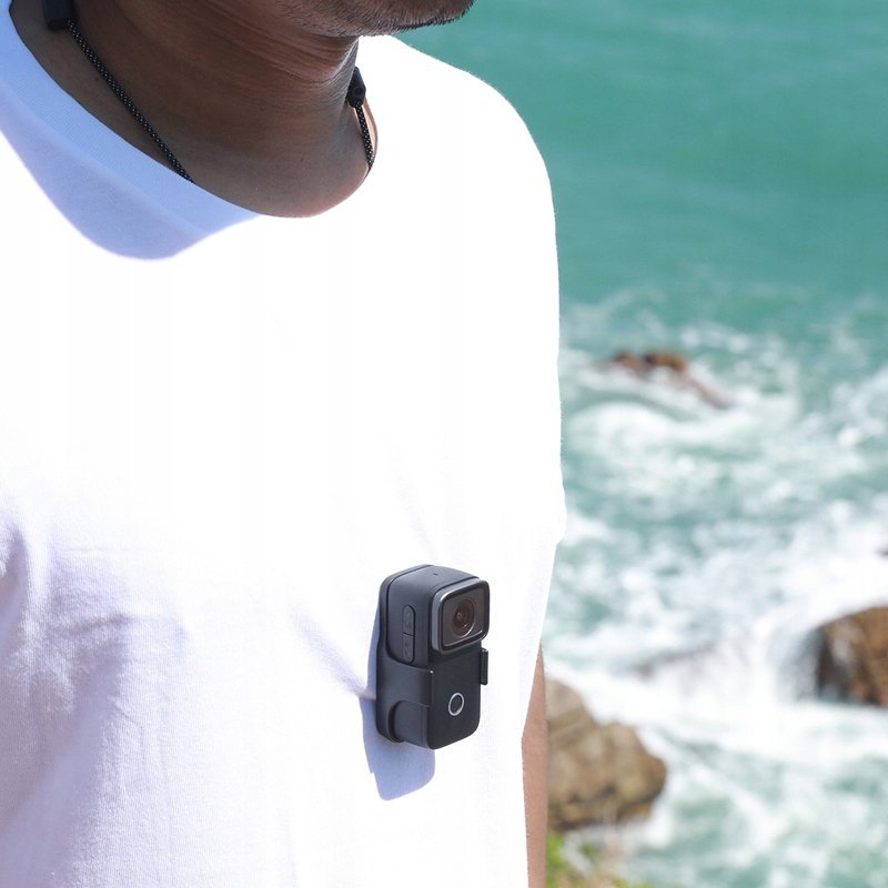 Klip magnetik për kamera SJCAM C300, me qafore të rregullueshme, plastikë najlon polikarbonat, i zi