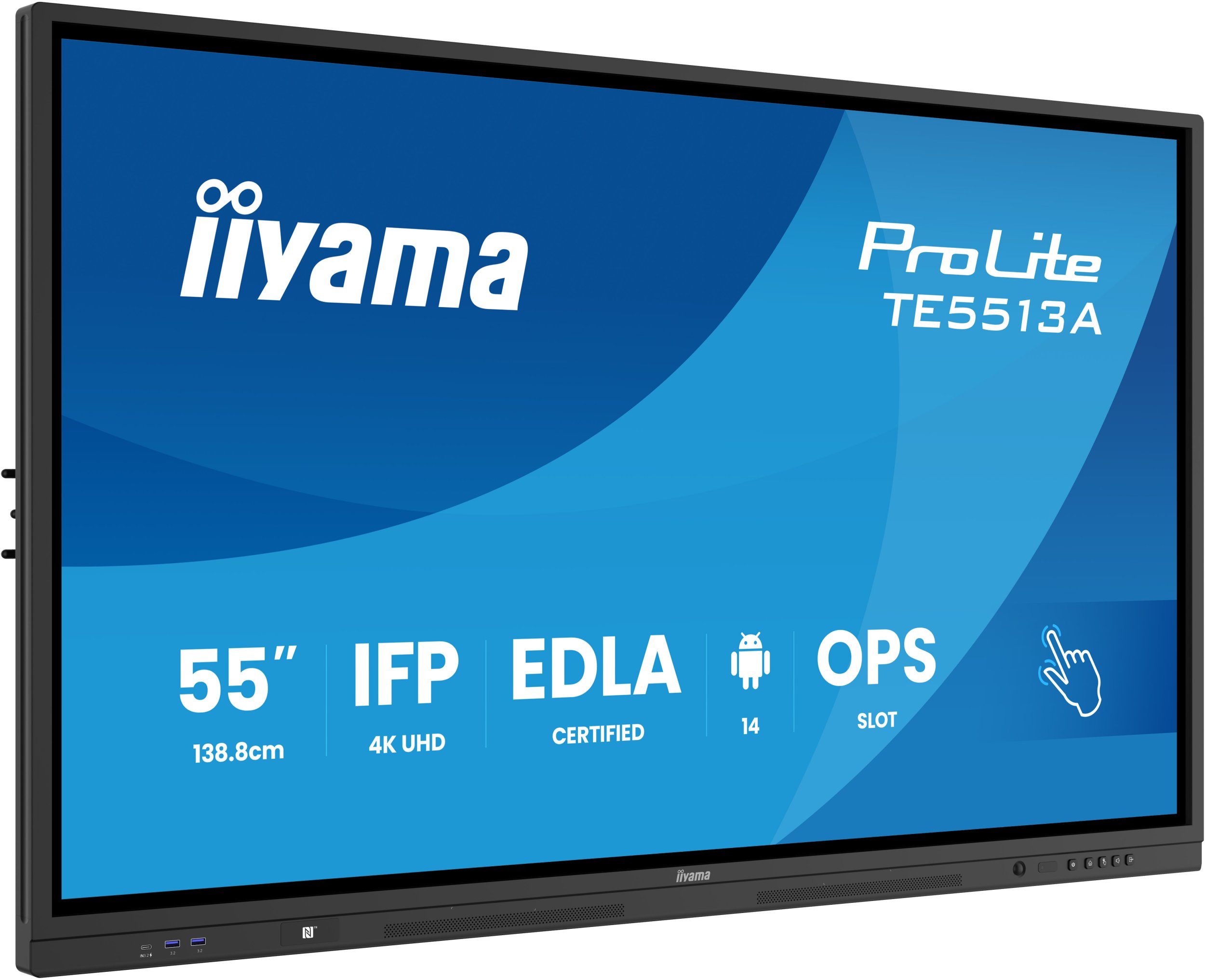 Ekran interaktiv Iiyama ProLite TE8613A B1AG, 86", 4K UHD, i zi