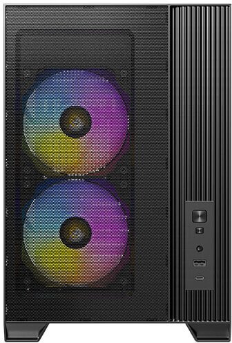 Kуќиште PC Antec Flux M Mini Tower, калено стакло, за гејминг, црно