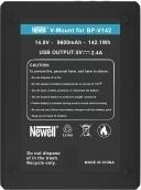 Bateri Newell BP-V142 SLIM V-Mount, 142Wh, li-ion, e zezë