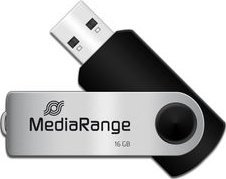 USB flash drive MediaRange MR910, set 3 copë, 16GB, USB 2.0, zi argjend
