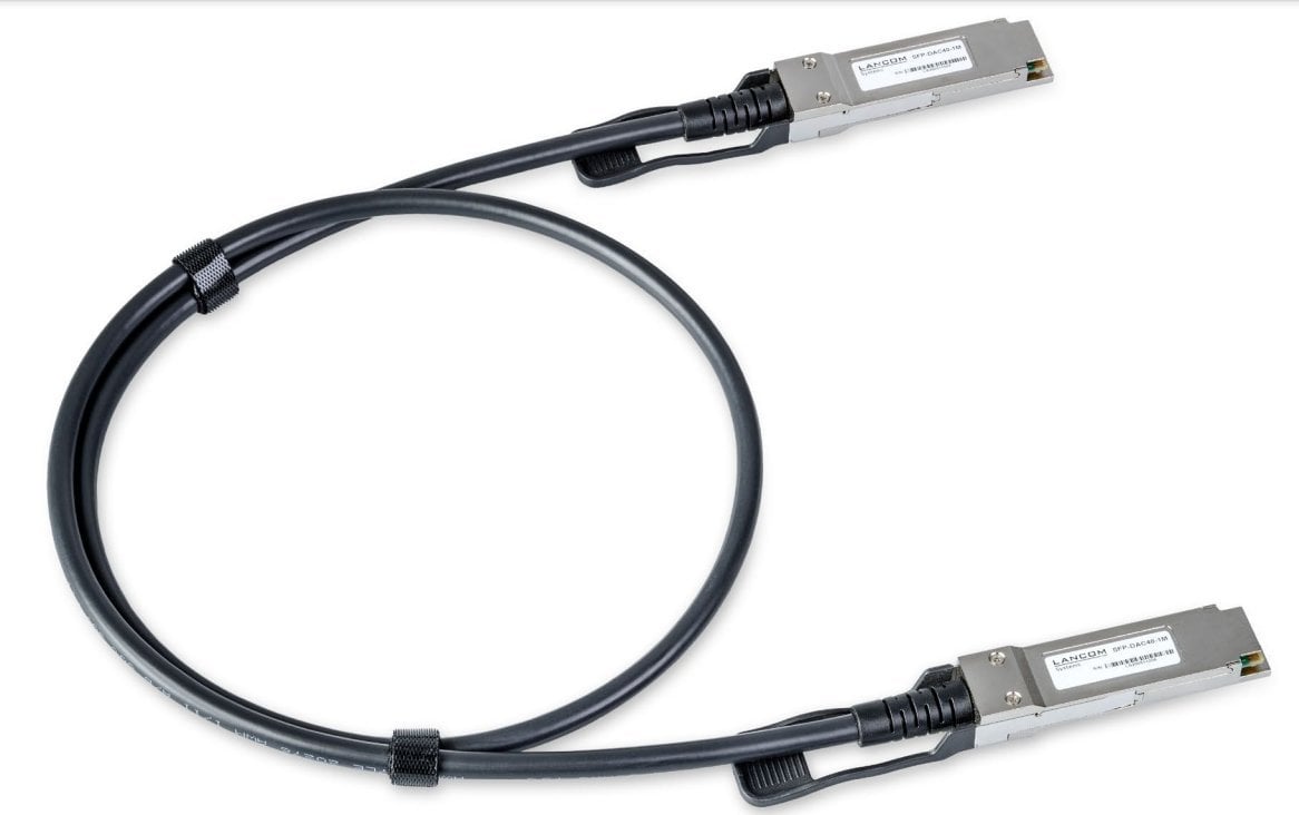 Мрежен кабел LANCOM SFP DAC40 3m, 40 Gbit/s, SFP, црн