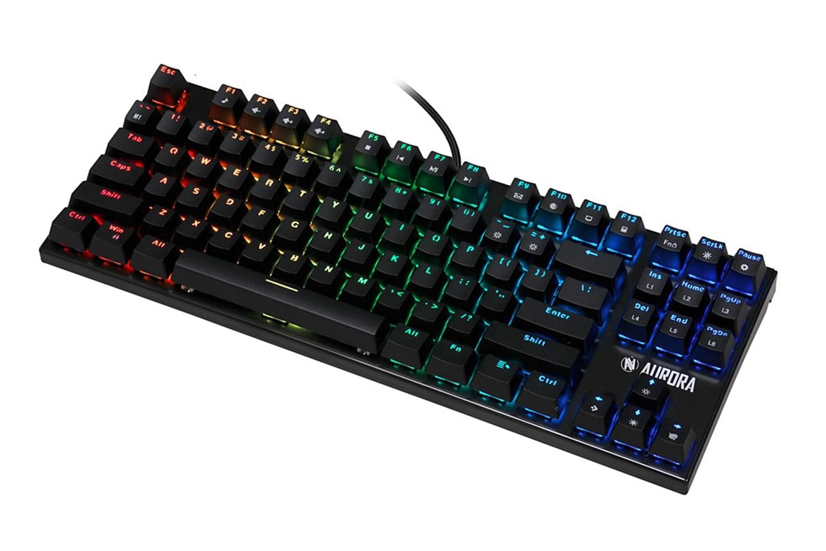 Tastierë iBOX Aurora K-2R, Blue Switch, RGB, e zezë