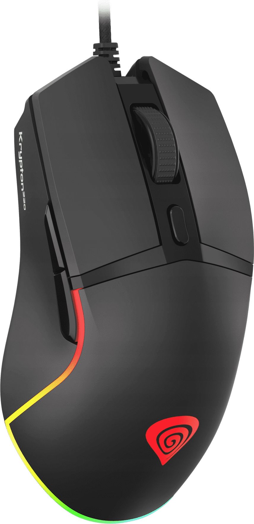 Mouse gaming Genesis Krypton 220, 6 butona, RGB, i zi