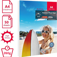 Glossy Photo Paper A4 (21x30cm) - 50Sheets