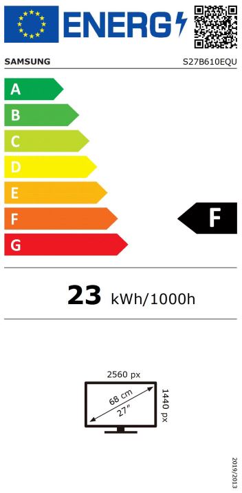 Monitor Samsung LS27B610EQUXEN, 27", IPS, QHD, 75Hz/5ms, i zi