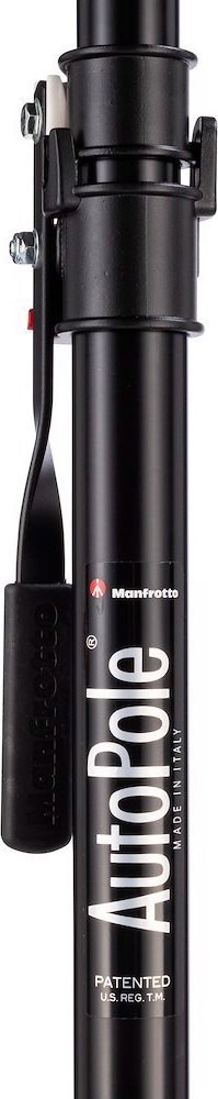 Shtyllë studio Manfrotto Autopole 077B, 1-1.7m, alumini, e zezë