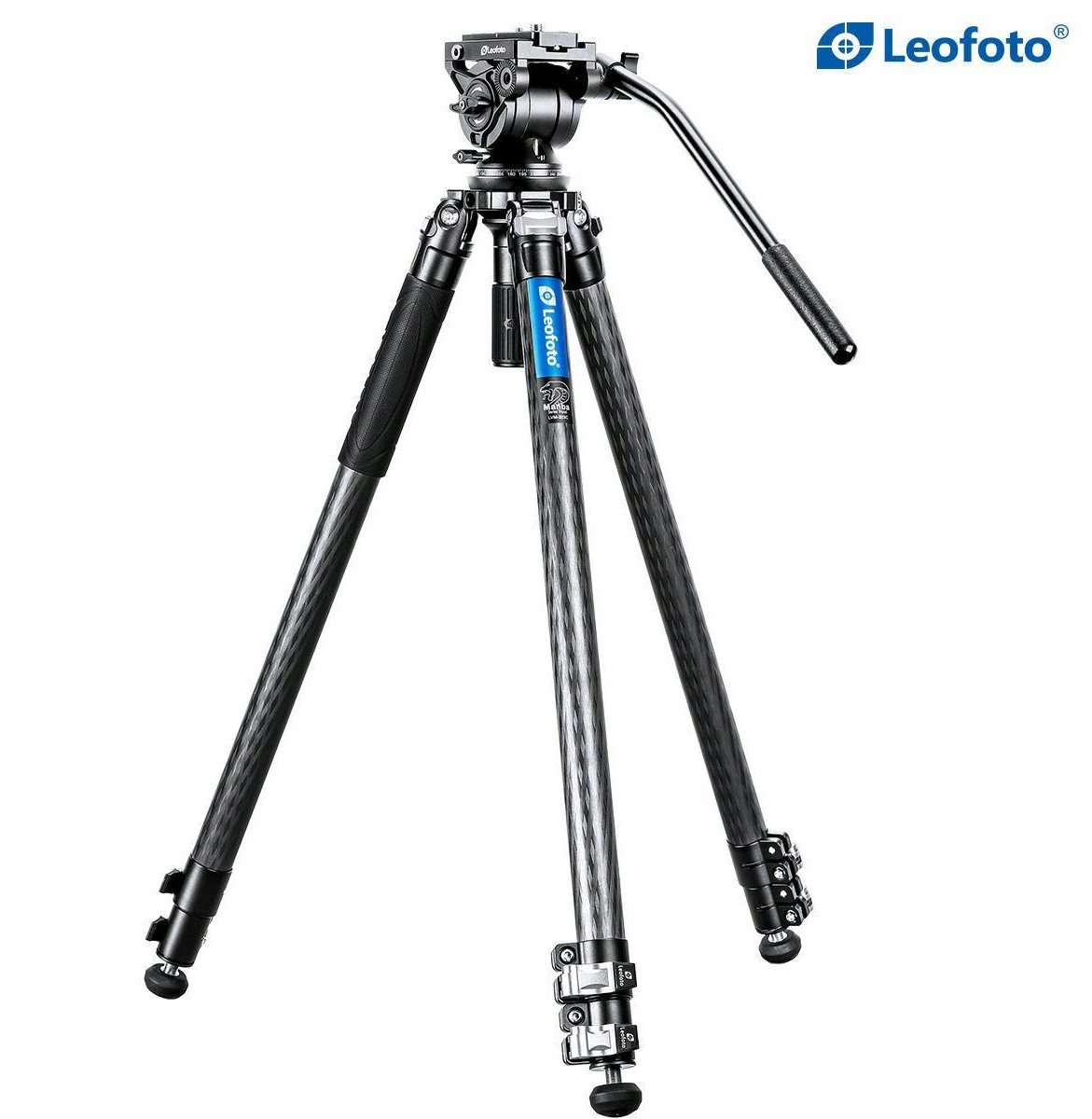 Tripod LEOFOTO LVM-323C Manba LV, fibër karboni, kokë fluid BV-10