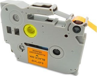 Лента за етикетирање MediaRange MRBTZB31, 12mm 8m, црн текст