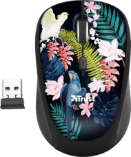 Maus Trust YVI, wireless, USB, i zi dhe i kaltërt