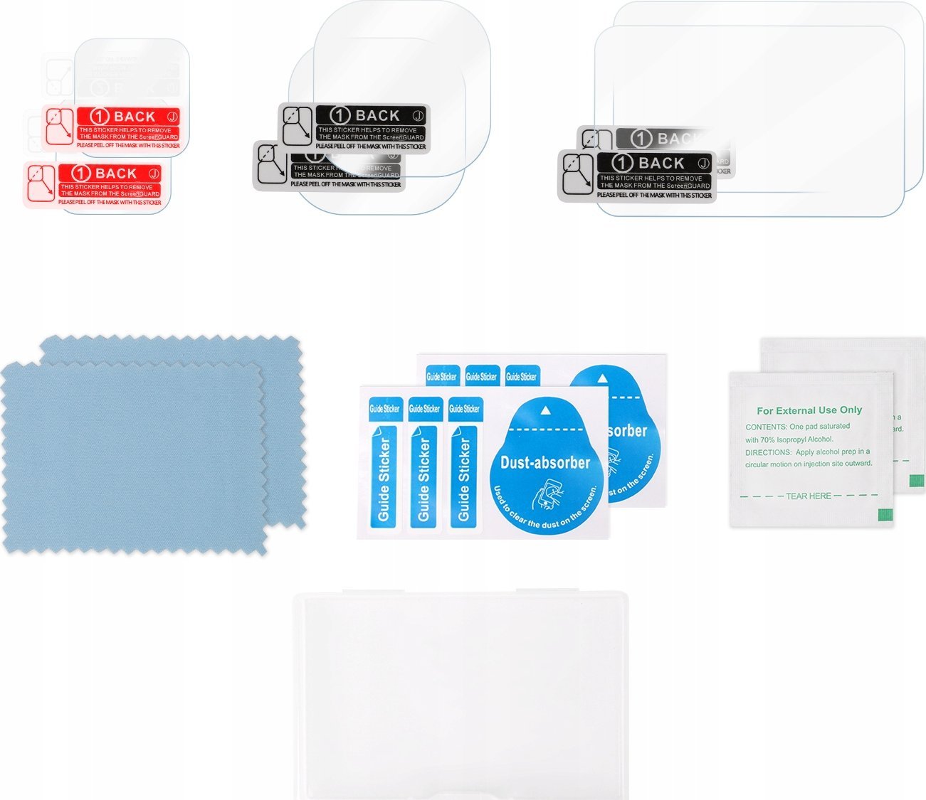 Set mbrojtës SunnyLife për Insta360 Ace, kapakë lente dhe ekran LCD, transparent