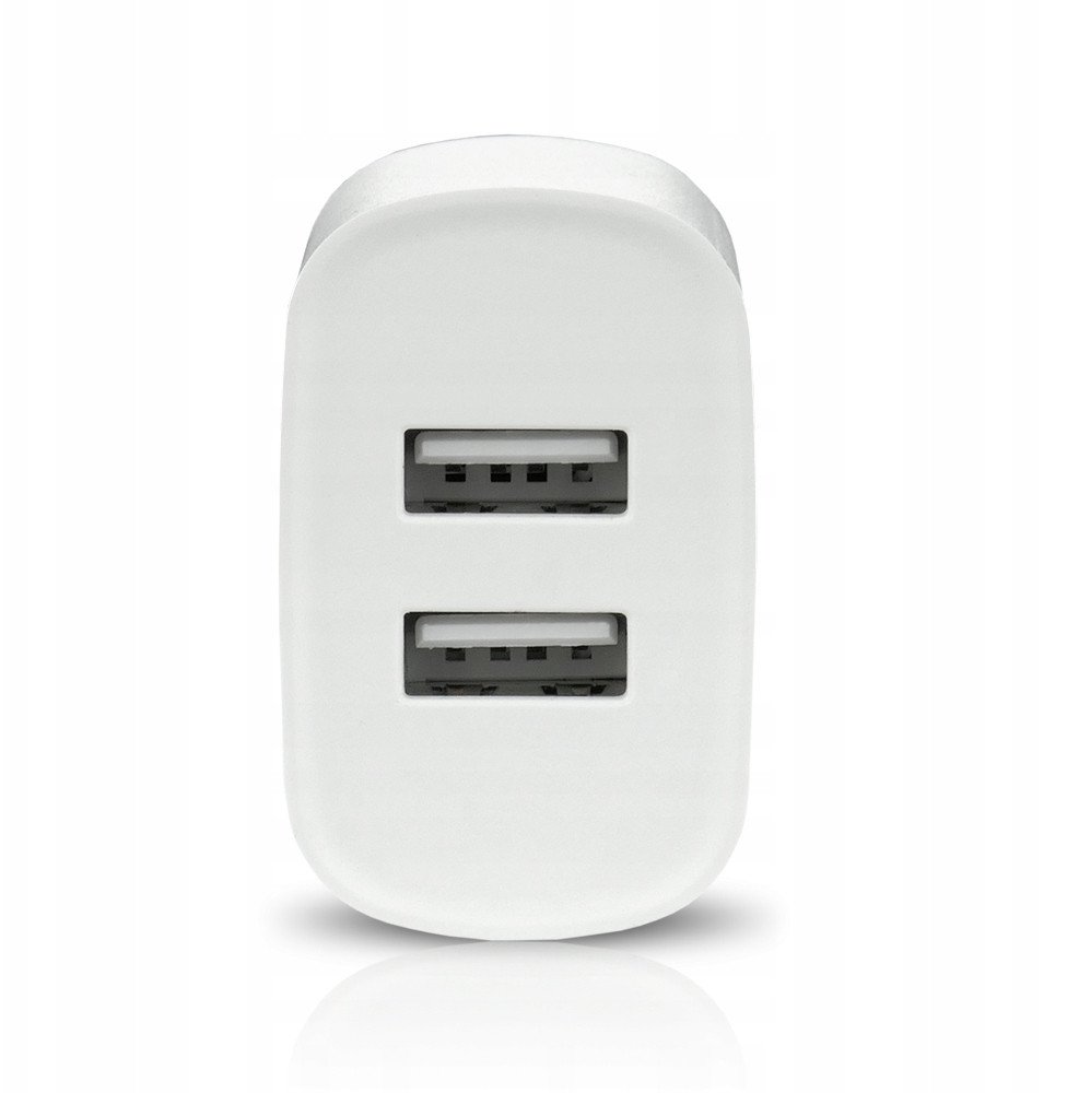 Adapter karikues everActive SC-220, 2x USB, 12W 2.4A, i bardhë