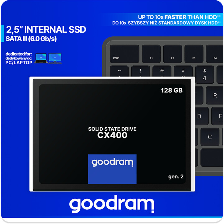 Disk GOODRAM CX400 Gen.2, 2.5 "- 128GB