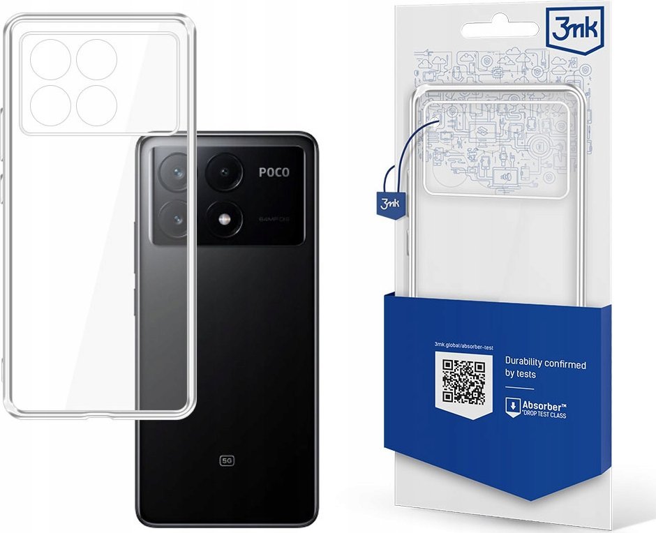 Mbulesë telefoni 3MK ClearCase për Xiaomi Poco X6 Pro 5G, TPU, transparente