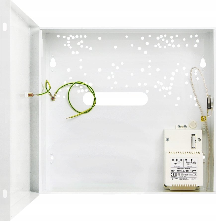 Kuti metalike alarmi Pulsar AWO200, për bateri 12V 17Ah, për montim të brendshëm, e bardhë