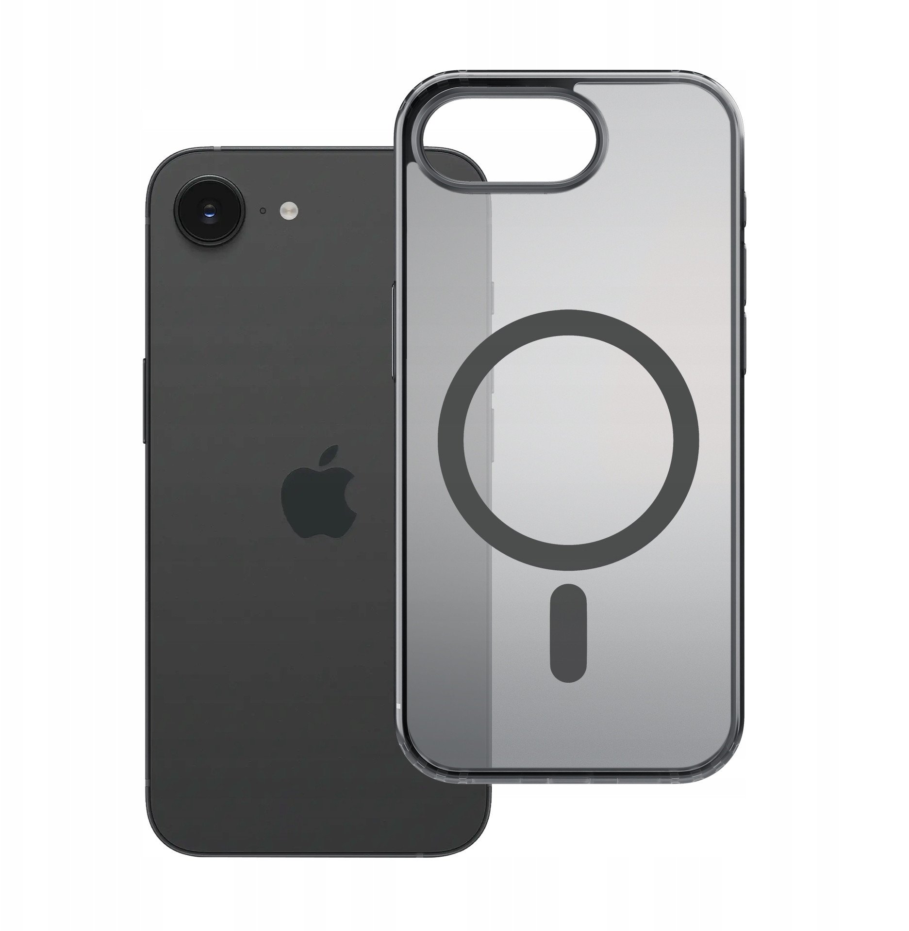 Заштитна маска за телефон 3MK Frosty MagCase, за iPhone 16e, MagSafe, црна