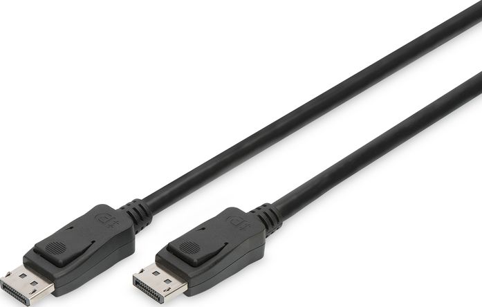 Kabllo Digitus DisplayPort - DisplayPort, 1m, e zezë
