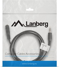 Kabllo Lanberg (CA-MJFJ-10CC-0015-BK) Jack 3.5mm - Jack 3.5mm, 1.5m e zezë