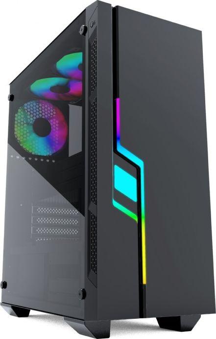 Kasë kompjuteri Gembird Fornax 2000 RGB (CCC-FC-2000), e zezë