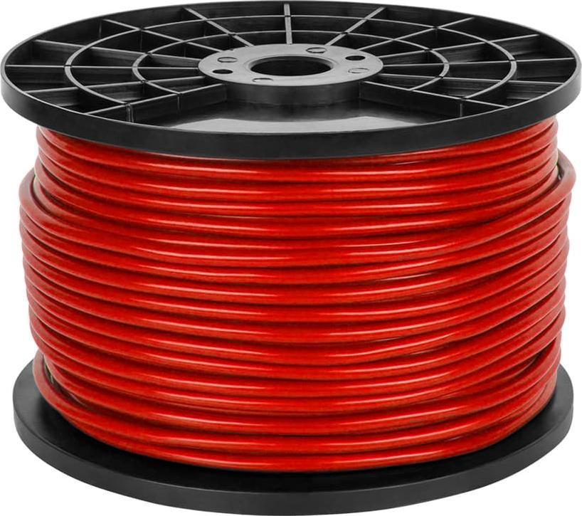 Kabllo stereo mikrofoni Azusa, 6mm, 100m, e kuqe